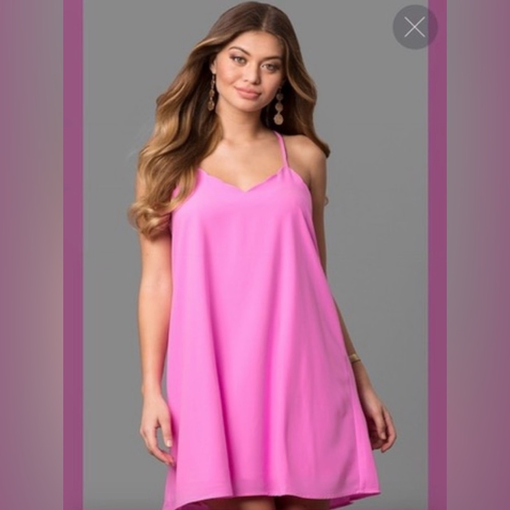 Very J Vibrant Pink Midi Skirt